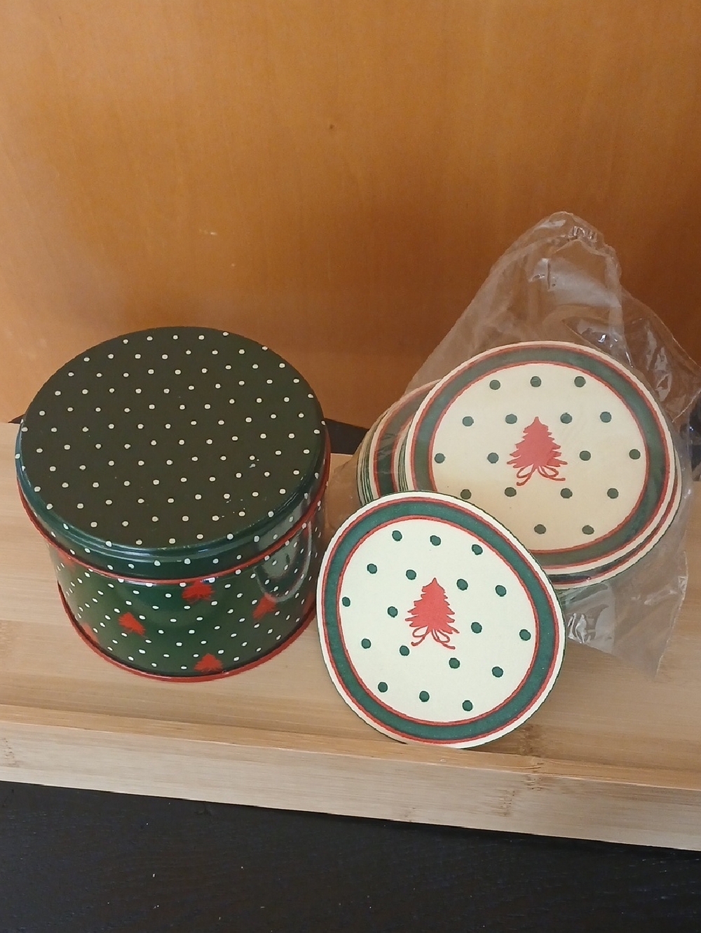 Potpourri Press Christmas Tin & Paper Coasters